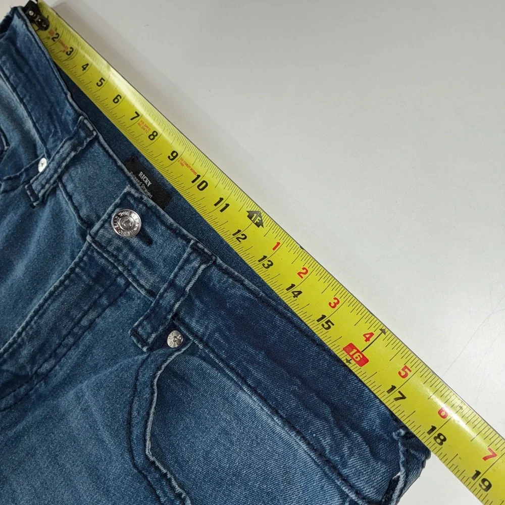 True Religion Ricky Men's 36 Blue Relaxed Straight Jeans 34